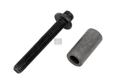 Screw with sleeve, exhaust manifold replaces Scania 1859636