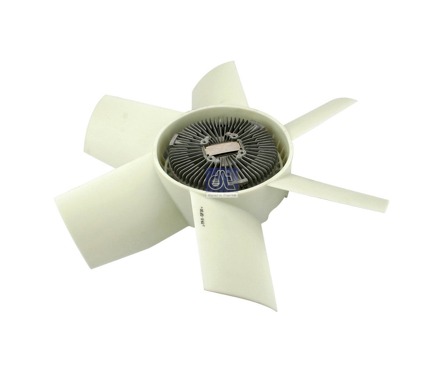 Fan with clutch, plastic version replaces Scania 362125