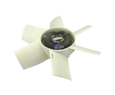 Fan with clutch, plastic version replaces Scania 362125