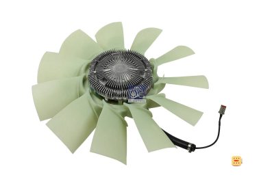 Fan with clutch replaces Scania 2410083